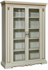 Шкаф "Милана 5/1" П396.04 слоновая кость с золочением