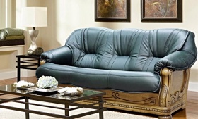 Трехместный  диван-кровать Милан-1(натуральная кожа)