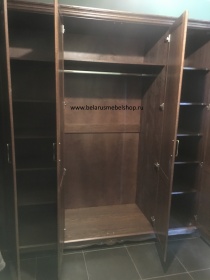 Шкаф четырехдверный "Алези" без зеркал (табак)