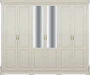 Шкаф шестидверный "Верди-Люкс" слоновая кость