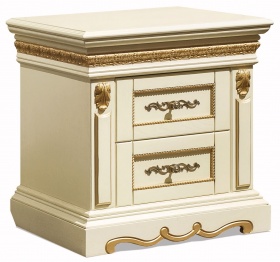 Тумба прикроватная "Милана" слоновая кость с золочением.В НАЛИЧИИ.