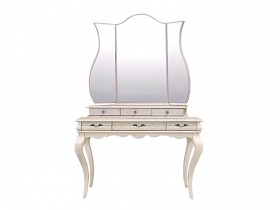 Туалетный столик "Оскар" белая эмаль с темной патиной