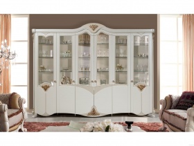Шкаф-витрина 6-ти дверная "Инесса"