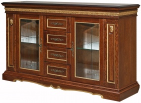 Тумба "Милана 14с" П265.14с черешня с золочением