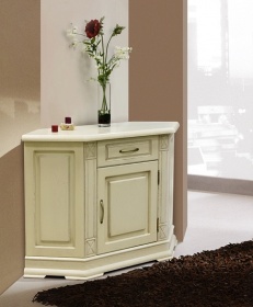 Тумба "Верди-Люкс 1у" слоновая кость