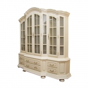 Шкаф для посуды ГМ-5266 слоновая кость с патиной