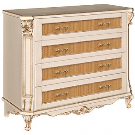 Тумба "Альба 11с" П 524.11с слоновая кость с золочением
