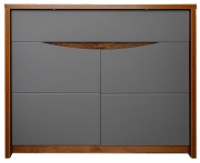 Тумба «Монако» П510.10 с подсветкой дуб саттер + серый мокко