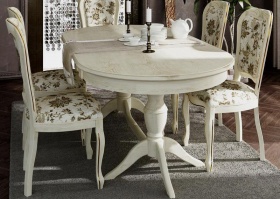 Стол обеденный "Верди 4РД" слоновая кость Стол обеденный "Верди 4РД" слоновая кость