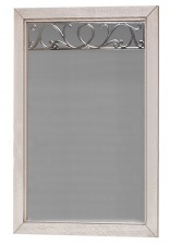 Зеркало "Оскар" белая эмаль с темной патиной.В НАЛИЧИИ.