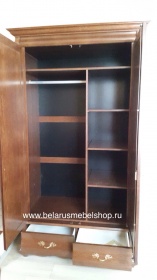 Шкаф двухдверный "Оскар"  орех без зеркал.В НАЛИЧИИ.