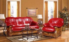 Трехместный  диван-кровать Милан-1(натуральная кожа)