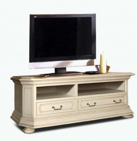 Тумба для радиоаппаратуры ГМ-5257 слоновая кость с патинированием