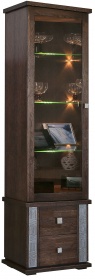 Шкаф с витриной "Тунис" П343.21Ш