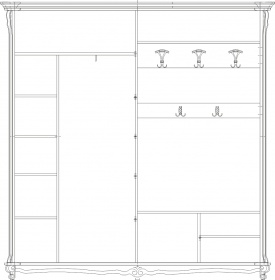 Шкаф комбинированный «Алези 2» П540.02