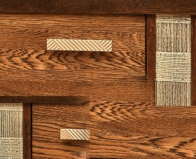 Шкаф двухдверный "Тунис" слоновая кость с серебром