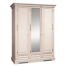 Шкаф для платья и белья "Престиж" ГМ-5923 крем с патиной
