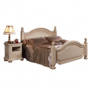 Кровать двуспальная "Босфор" ГМ-6233-01 слоновая кость с патиной