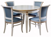 Стол "Милана 12А" П 318.08 слоновая кость с золочением