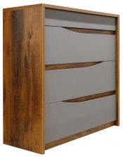 Комод «Монако» П528.02 дуб саттер + серый мокко