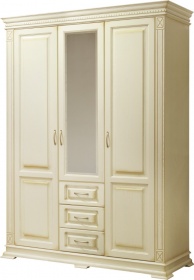 Шкаф трехдверный "Верди-Люкс" слоновая кость.В НАЛИЧИИ.