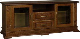 Тумба "Верди-Люкс ТВ2" черешня с золочением