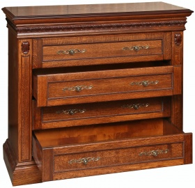 Тумба туалетная "Милана" широкая мореный дуб  