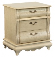 Тумба прикроватная "Оскар" белая эмаль с темной патиной.В НАЛИЧИИ.